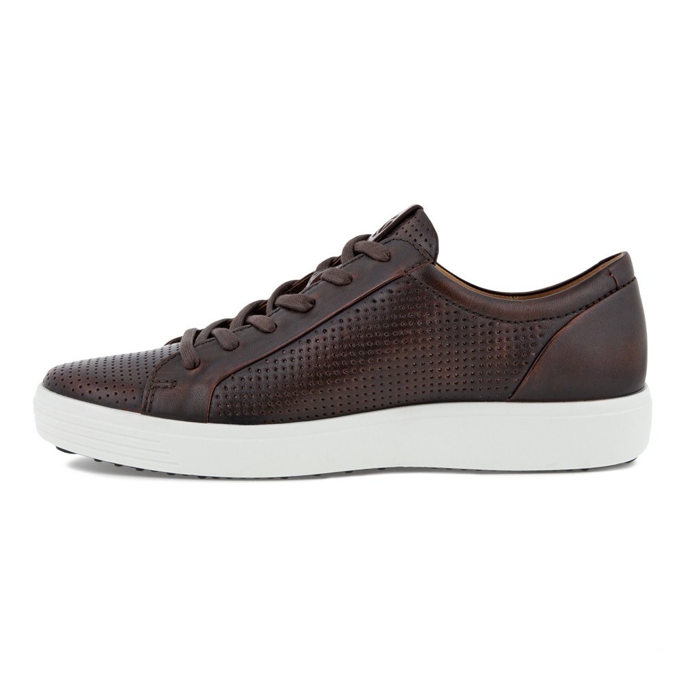 Tenis Hombre - ECCO Soft 7 Laced - Marrom - EOU780432